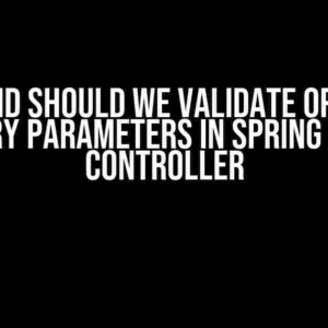 How and Should We Validate Optional Query Parameters in Spring REST Controller