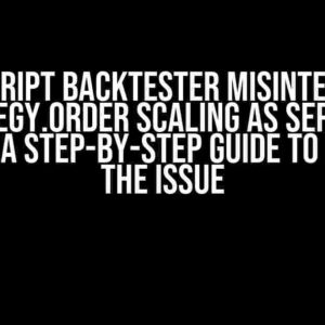 Pine Script Backtester Misinterprets strategy.order Scaling as Separate Trades: A Step-by-Step Guide to Resolve the Issue